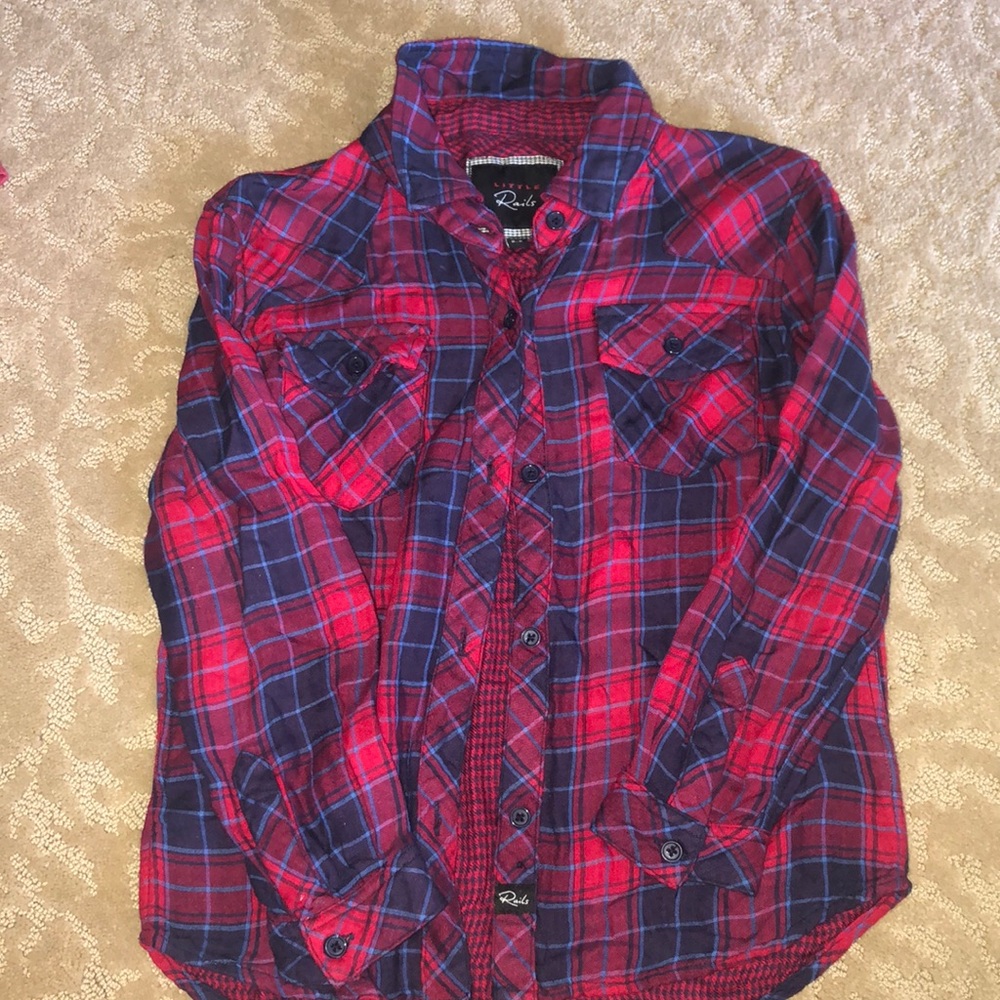 Rails kids plaid shirt size 8-9 softest material